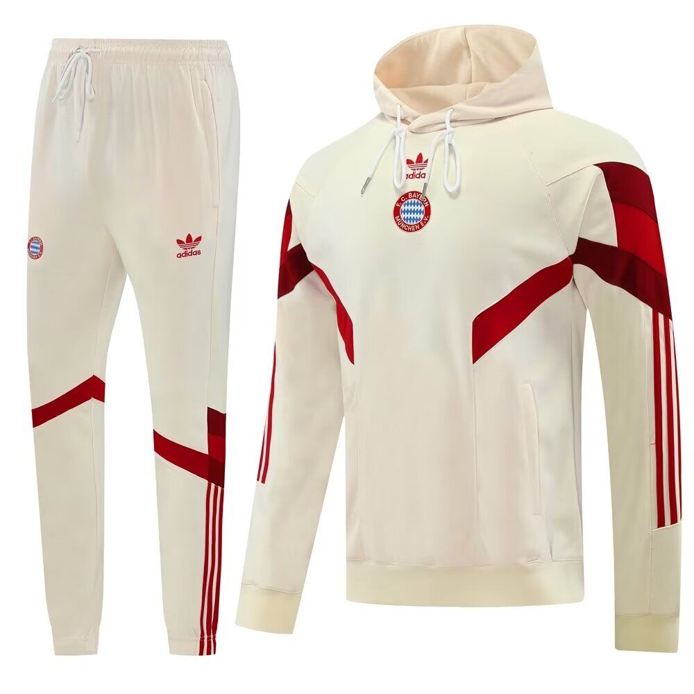 AAA Quality Bayern Munich 24/25 Hoodie Tracksuit - Light Beige